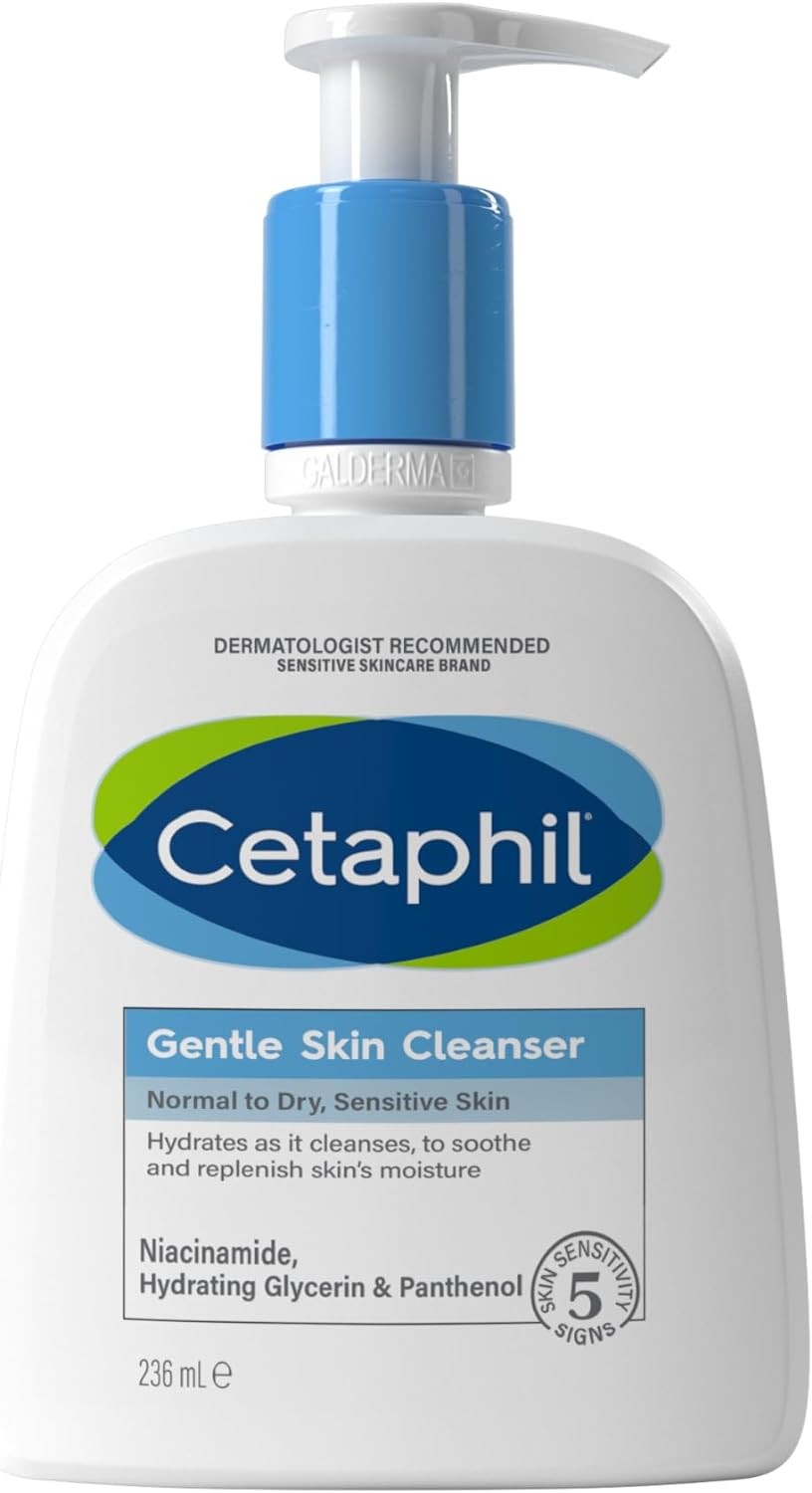 Cetaphil Gentle Skin Cleanser Normal To Dry, Sensitive Skin (236ml)