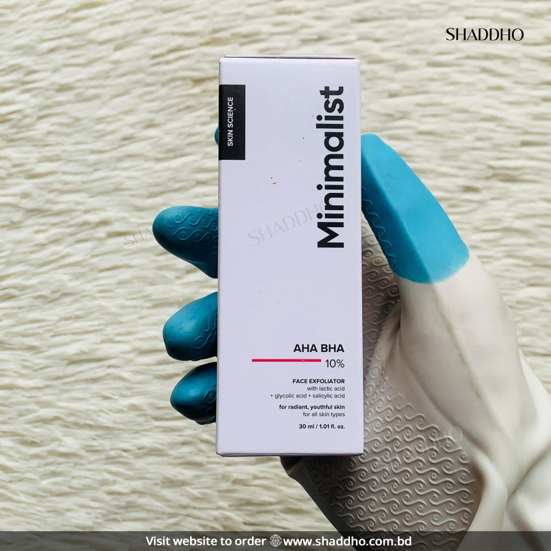 Minimalist AHA BHA 10% Face Exfoliator (30ml)