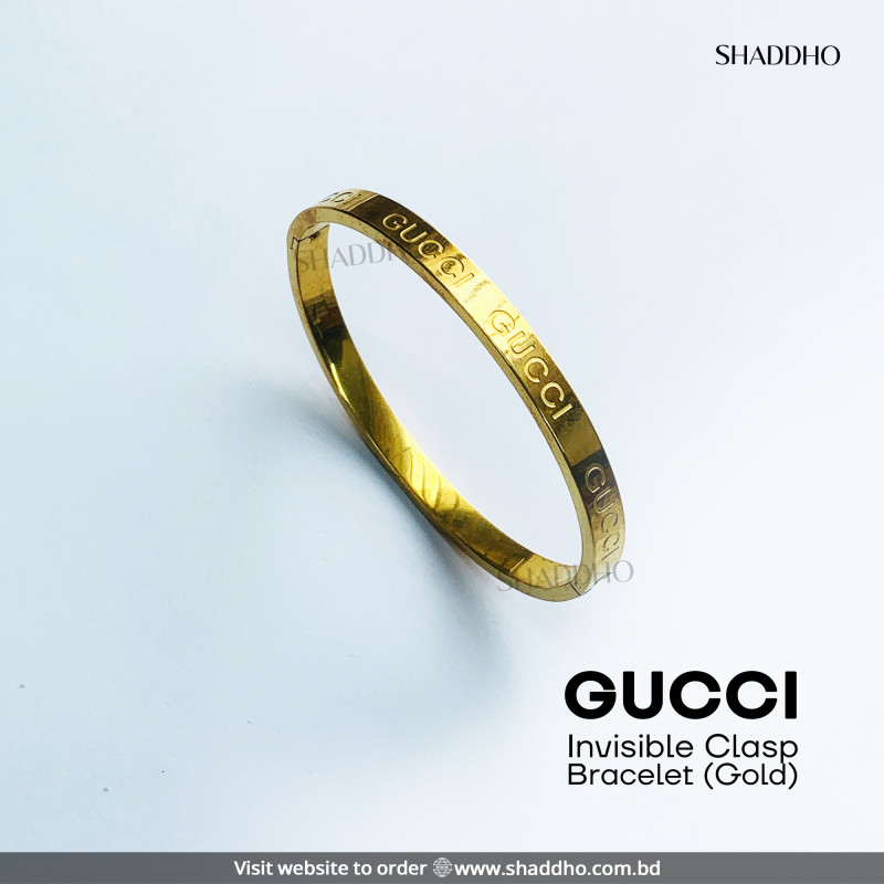 Gucci Invisible Clasp Bracelet (Gold)