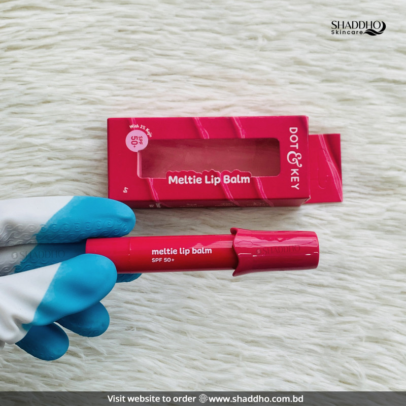 Dot & Key Meltie Lip Balm SPF 50+ with 2% Kojic - Strawberry Glaze (4gm)