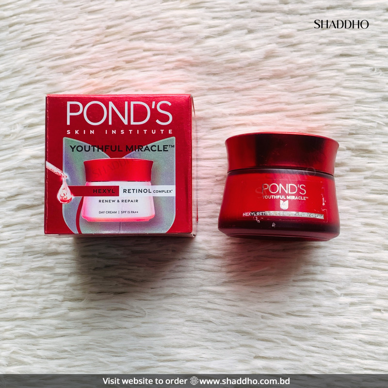Ponds Youthful Miracle Hexyl Retinol Complex Renew & Repair Day Cream (50g)