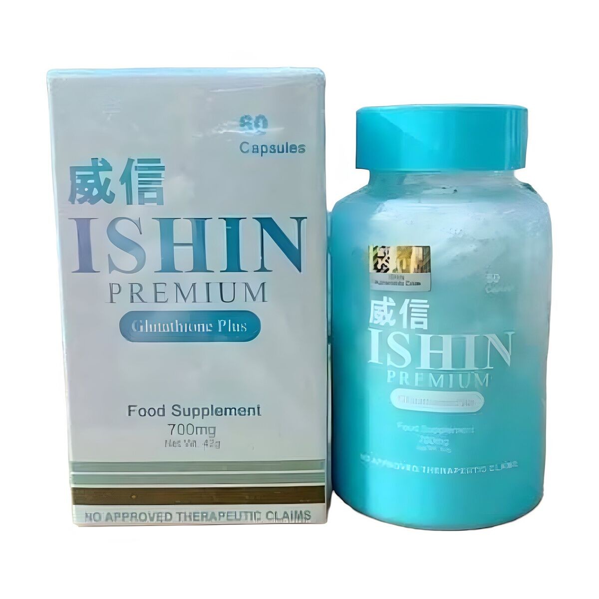 Ishin Premium Glutathione Plus Food Supplement, 60 Capsules (700mg)