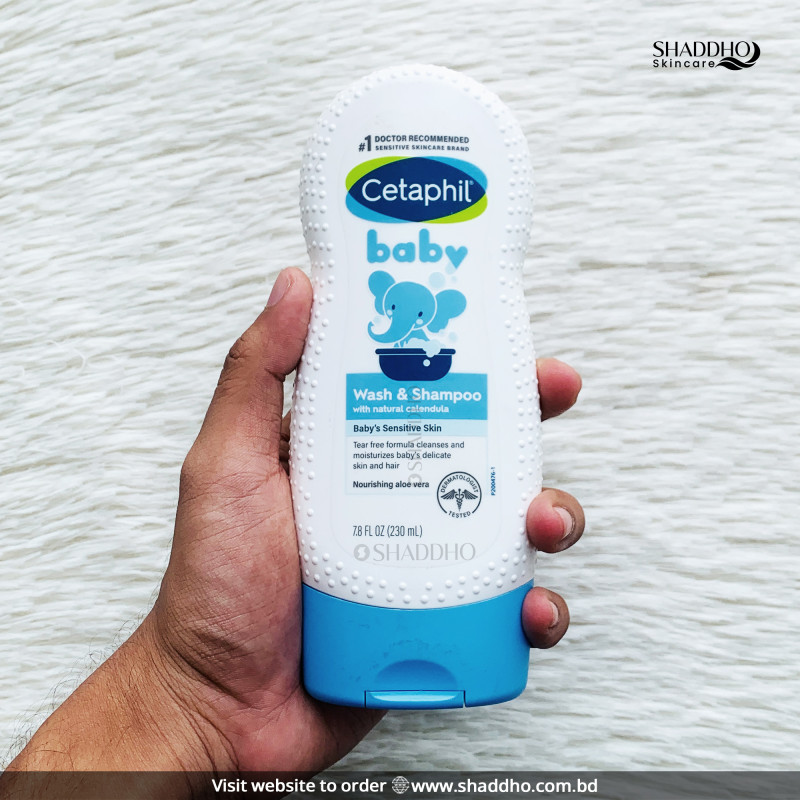 Cetaphil Baby Wash And Shampoo With Natural Calendula (230ml)