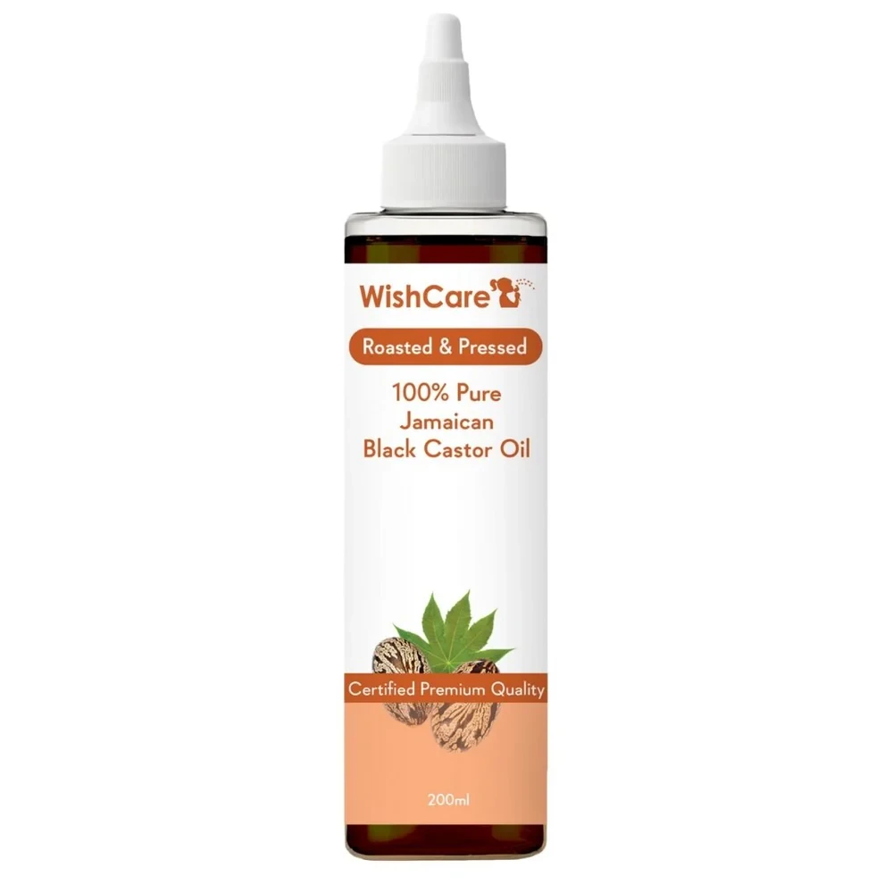 Wishcare 100% Pure Cold Pressed Jamaican Black Castor Oil (200ml)