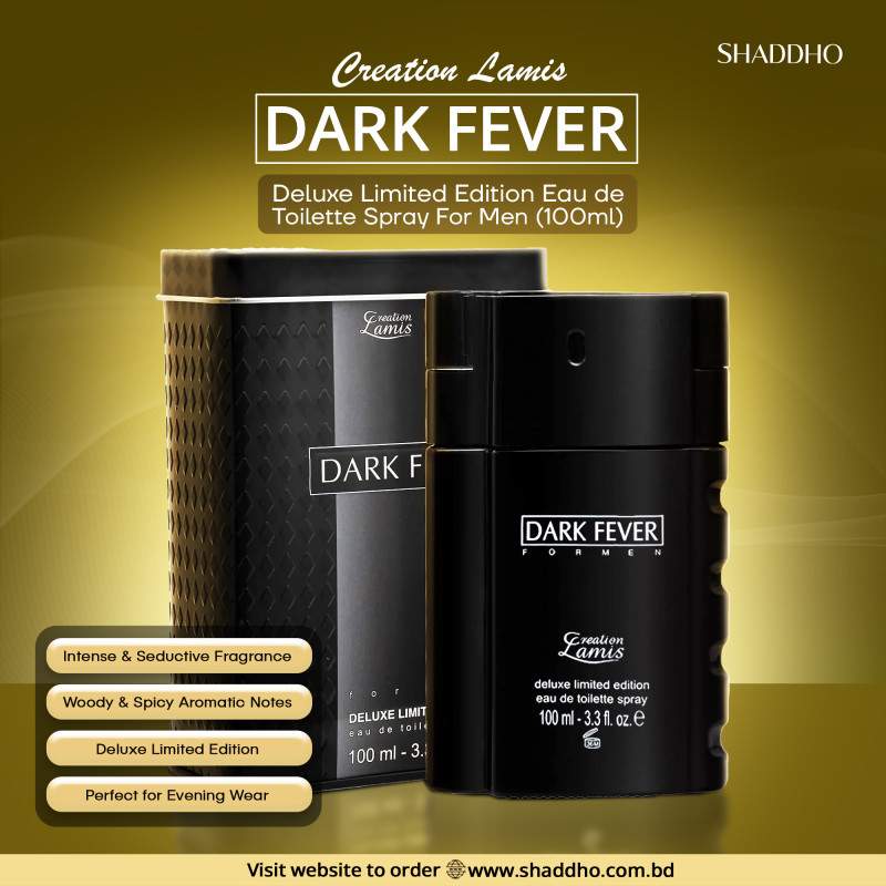 Creation Lamis Dark Fever Deluxe Limited Edition Eau de Toilette Spray For Men (100ml)