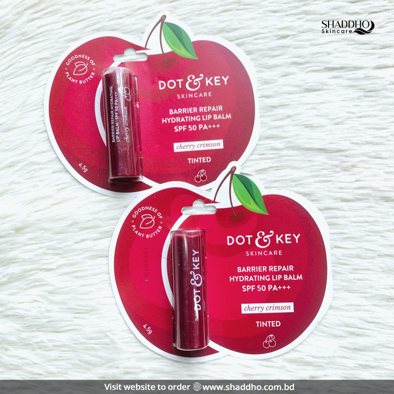 Dot & Key Barrier Repair Hydrating Lip Balm SPF50 PA+++ - Cherry Crimson (4.5g)
