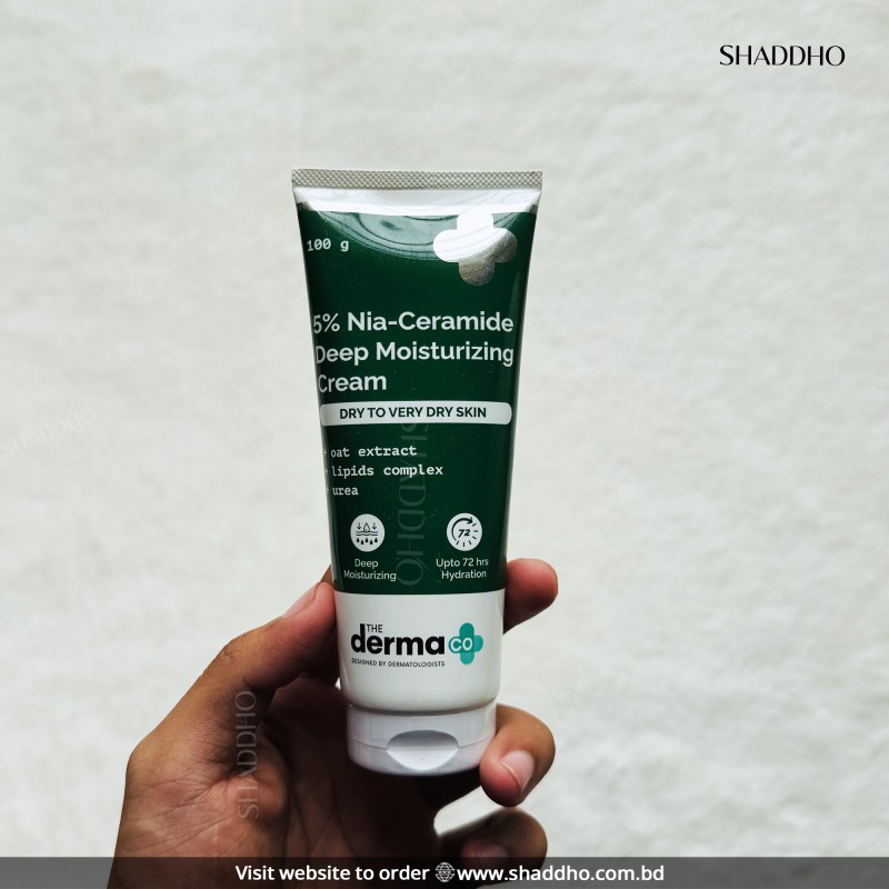 The Derma Co 5% Nia-Ceramide Deep Moisturizing Cream (100g)