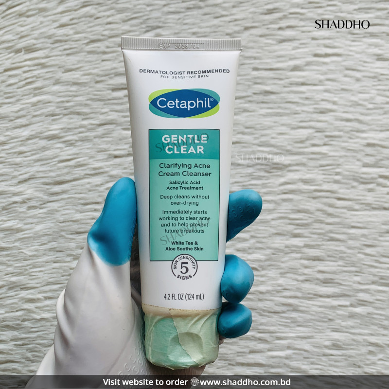 Cetaphil Gentle Clear Clarifying Acne Cream Cleanser (124ml)