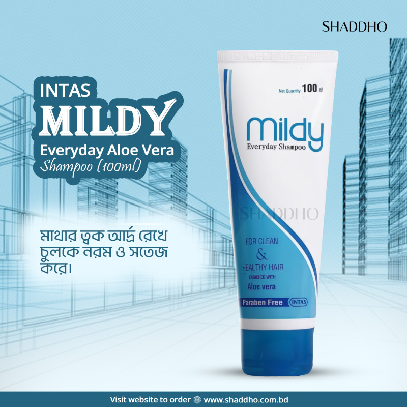 INTAS Mildy Everyday Aloe Vera Shampoo (100ml)