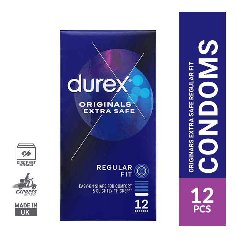Durex Originals Extra Safe Regular Fit Condoms (12 Pcs)