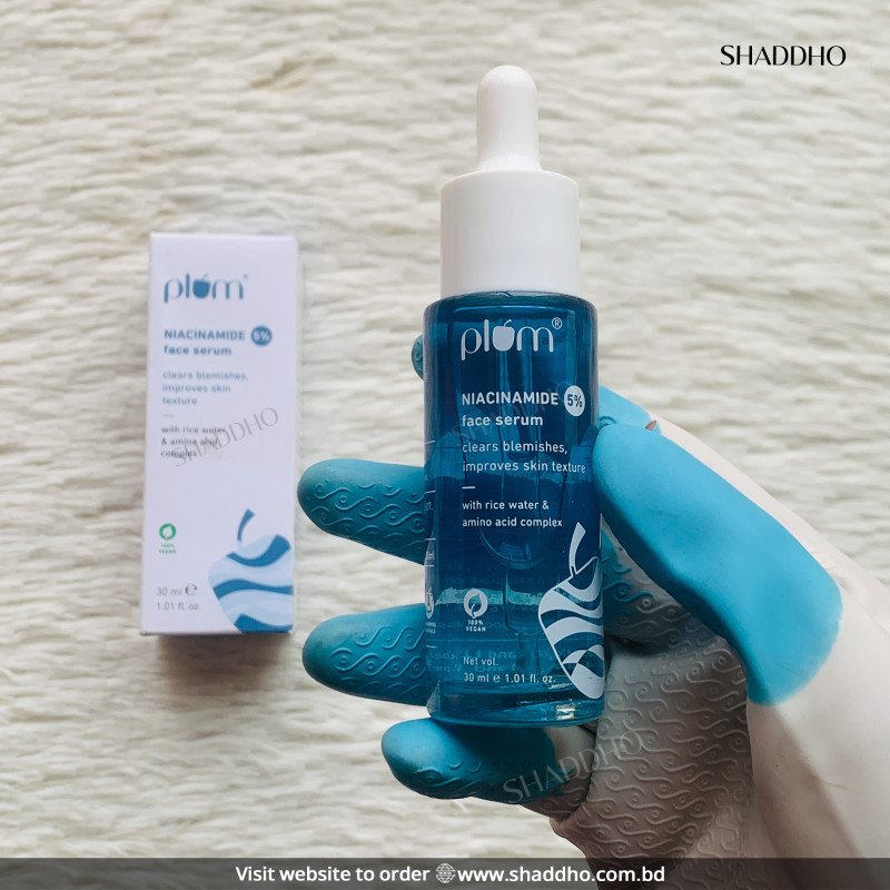 Plum 5% Niacinamide Face Serum With Rice Water (30ml)