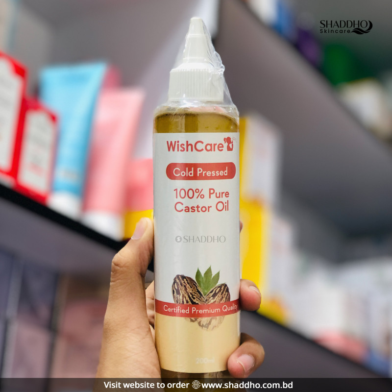 Wishcare 100% Pure Cold Pressed Castor Oil (200ml)