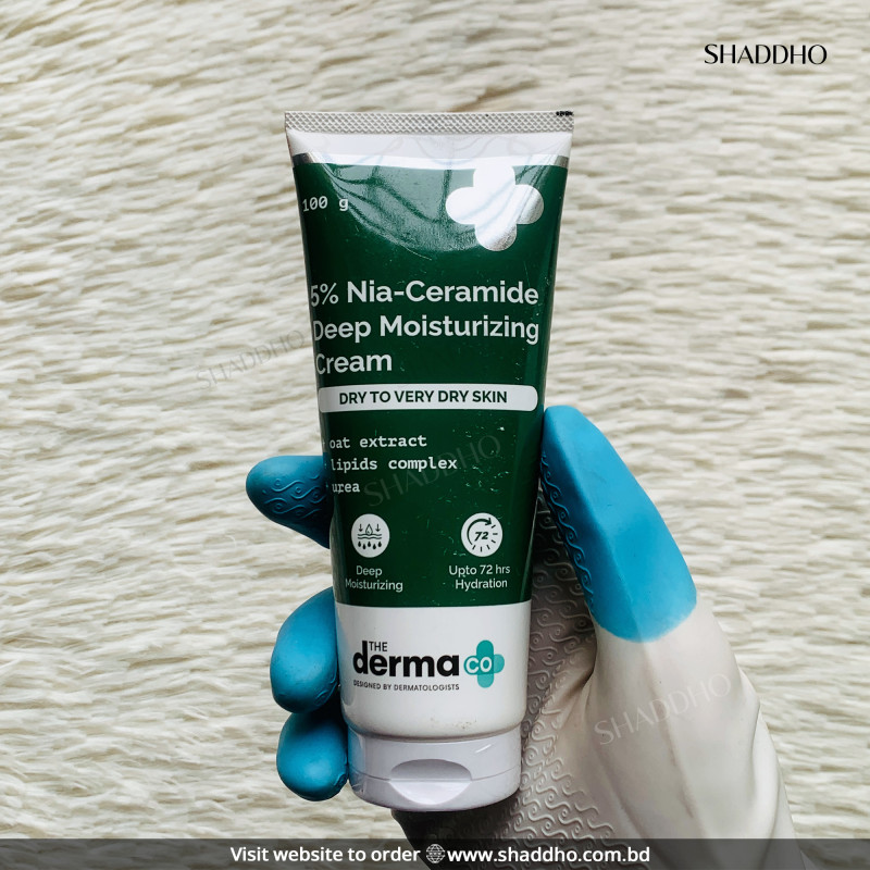 The Derma Co 5% Nia-Ceramide Deep Moisturizing Cream (100g)