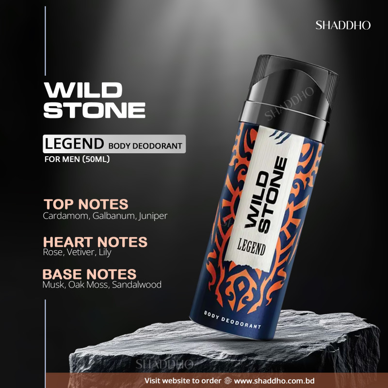Wild Stone Legend Body Deodorant for Men (50ml)