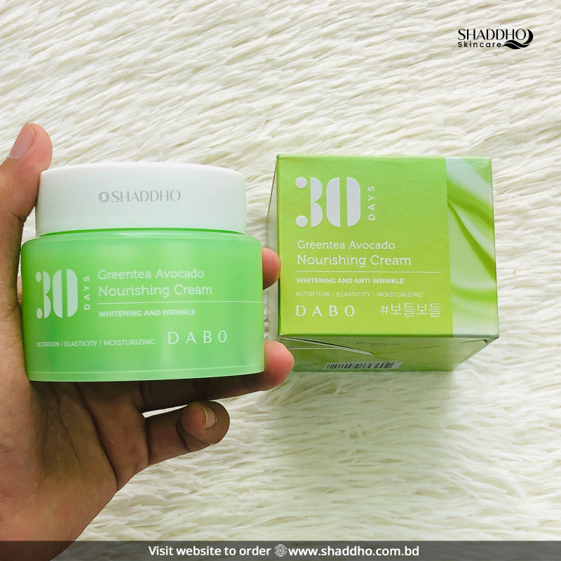 Dabo 30 Days Greentea Avocado Nourishing Cream (100ml)