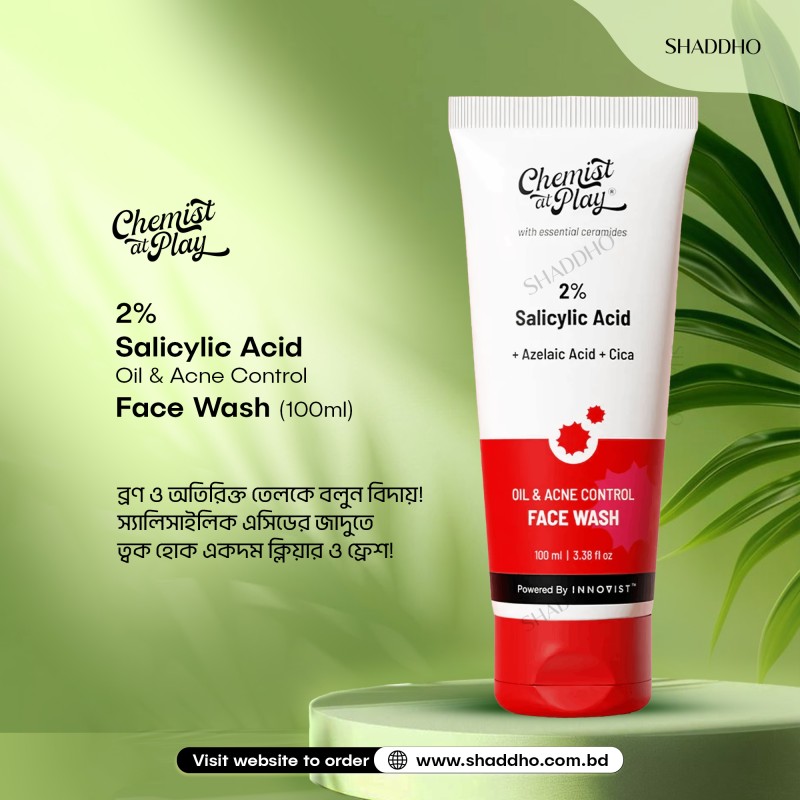 Chemist at Play 2% Salicylic Acid Oil & Acne Control Face Wash (100ml)