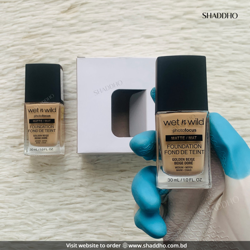 Wet n Wild Photo Focus Foundation (30ml) - Golden Beige