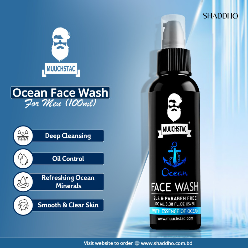 Muuchstac Ocean Face Wash For Men (100ml)