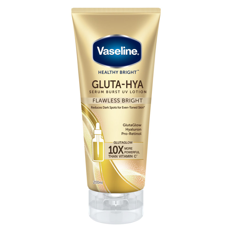 Vaseline Gluta Hya Serum Burst Lotion Flawless Bright (200ml)