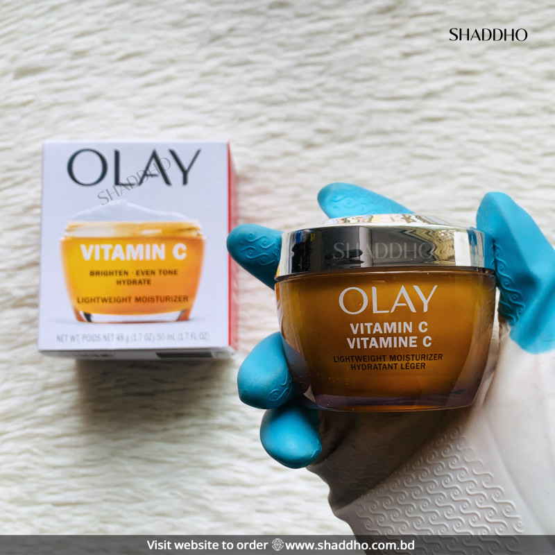 Olay Vitamin C Brighten Even Tone Hydrate Lightweight Moisturizer (48g)