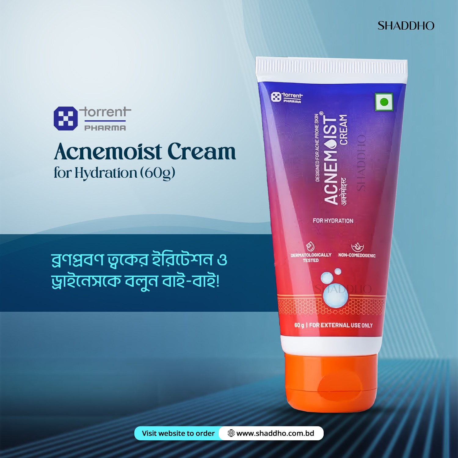 Torrent Pharma Acnemoist Cream for Hydration (60g)