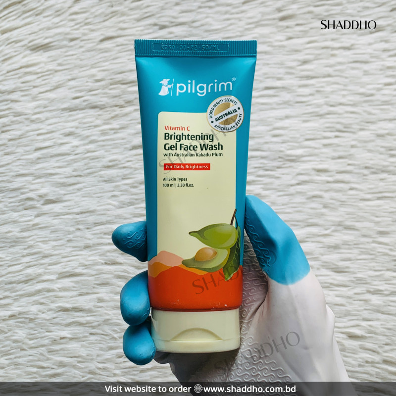 Pilgrim Vitamin C Brightening Gel Face Wash with Australian Kakadu Plum (100ml)
