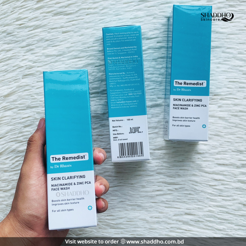 The Remedist by Dr Rhazes Skin Clarifying Niacinamide & Zinc PCA Face wash (100ml)