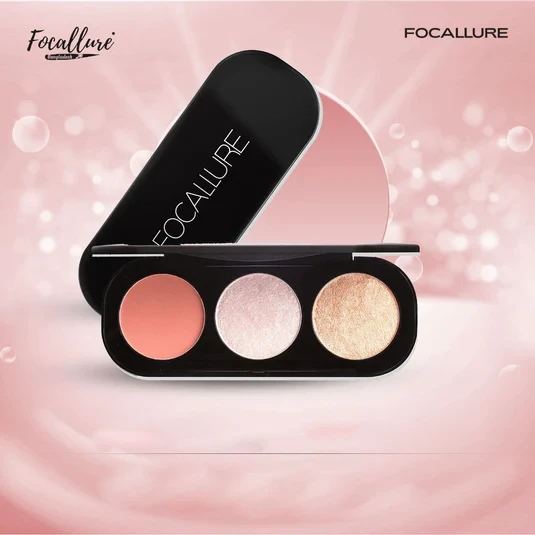 Focallure Blush & Highlighter Palette (FA26) Shade 02