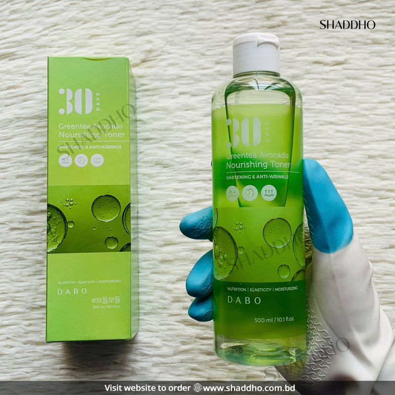 Dabo 30 Days Greentea Avocado Nourishing Toner (300ml)