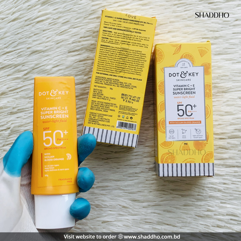 Dot & Key Vitamin C + E Super Bright Sunscreen SPF50+ PA++++ (50g)