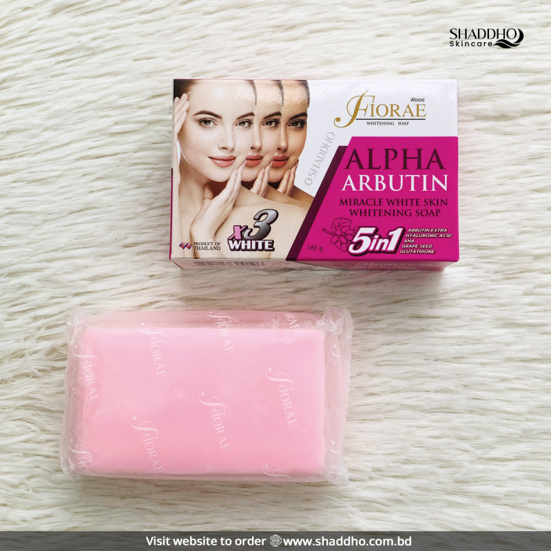 Fiorae Alpha Arbutin Miracle Whitening Soap (165g)