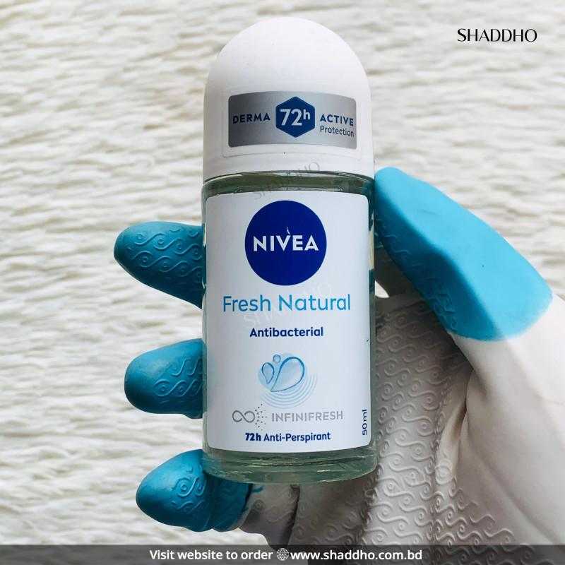 Nivea Fresh Natural Antibacterial Deodorant Roll-On (50ml)