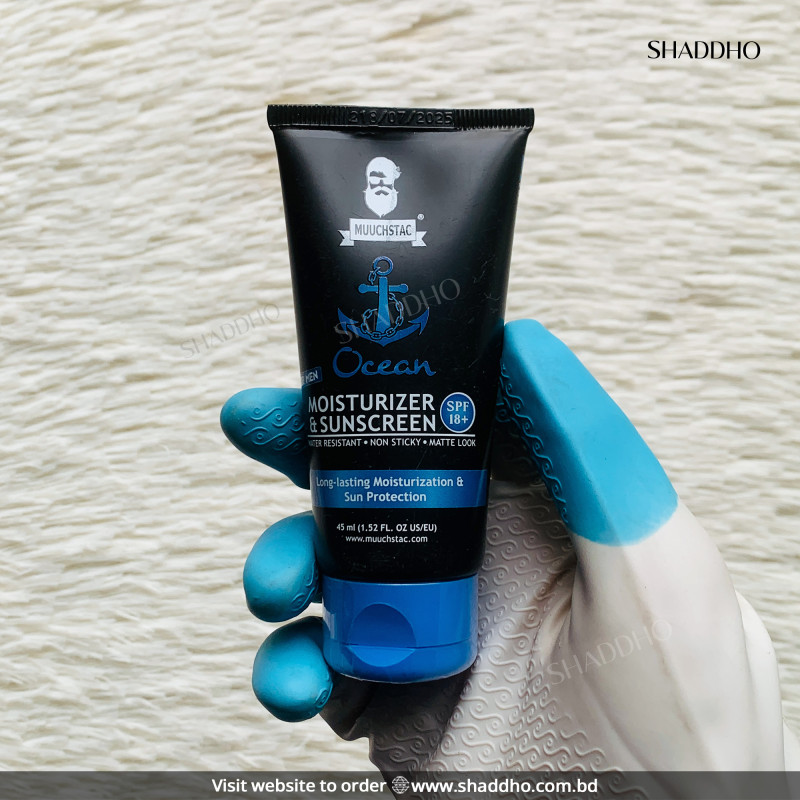 Muuchstac Mens Ocean Moisturizer & Sunscreen SPF18+ (45ml)
