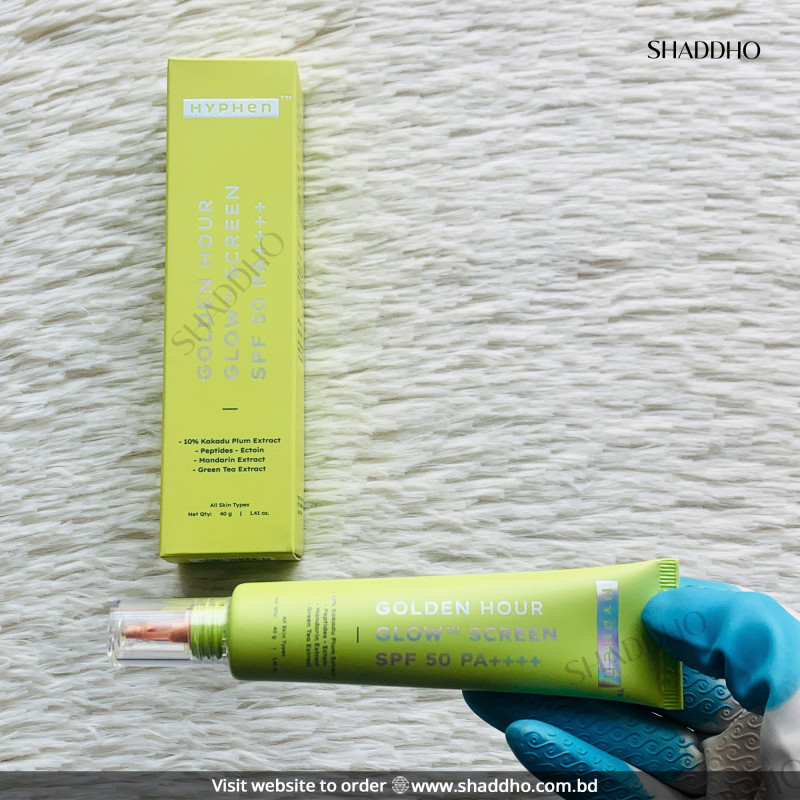 Hyphen Golden Hour Glow Sunscreen SPF50 Pa++++ (40g)