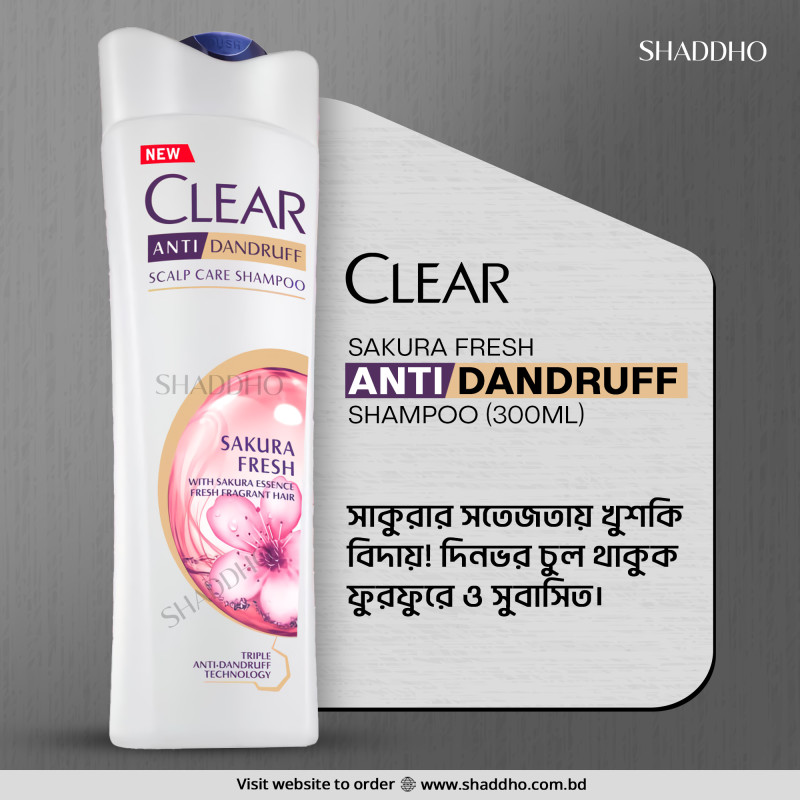 CLEAR Sakura Fresh Anti-Dandruff Shampoo (300ml)
