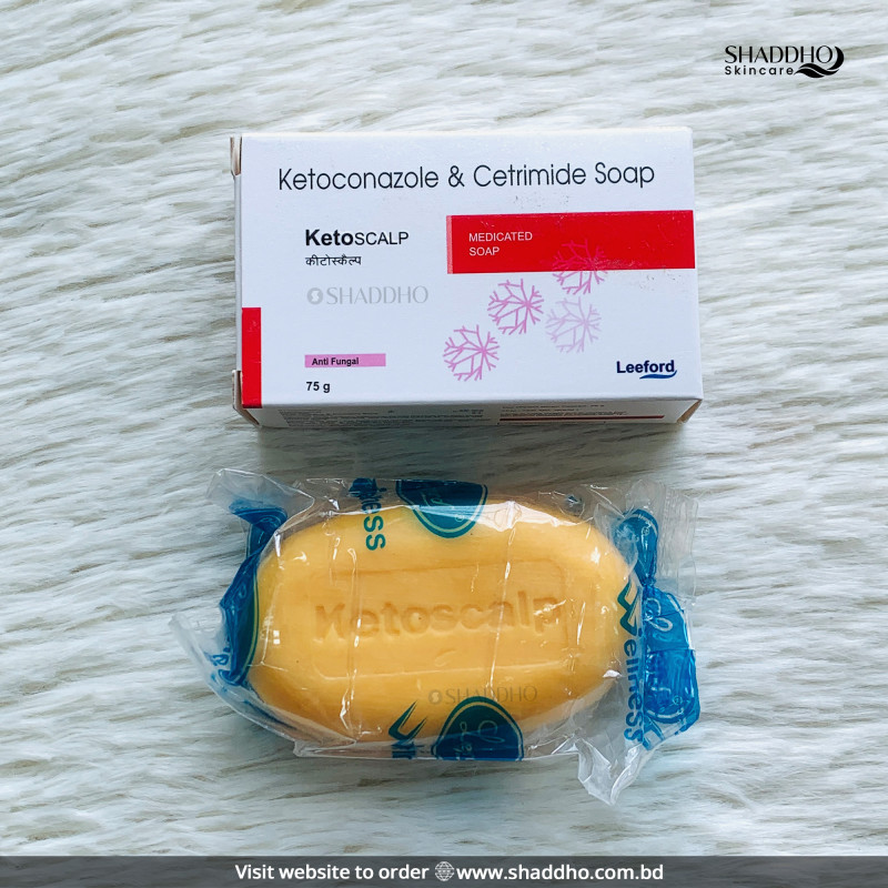 Leeford Ketoscalp Ketoconazole & Cetrimide Medicated Soap (75g)