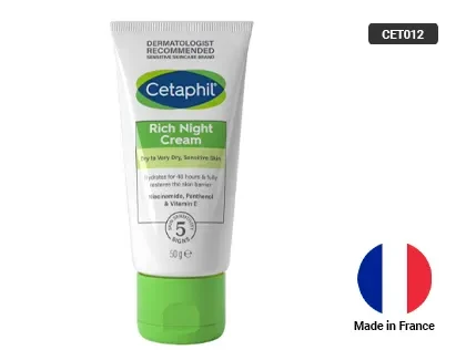 Cetaphil Rich Night Cream For Dry To Very Dry, Sensitive Skin (50g)