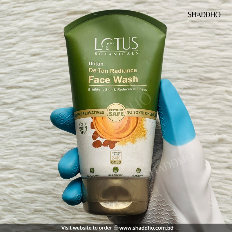 Lotus Botanicals Ubtan De-Tan Radiance Face Wash (100ml)