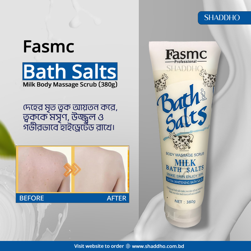 Fasmc Bath Salts Milk Body Massage Scrub (380g)