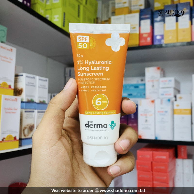 The Derma Co 1% Hyaluronic Long Lasting Sunscreen SPF50 PA++++ (50g)