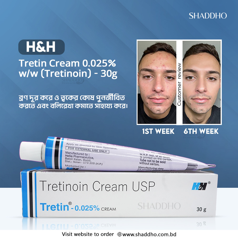 Tretin Cream 0.025% w/w (Tretinoin) - 30g