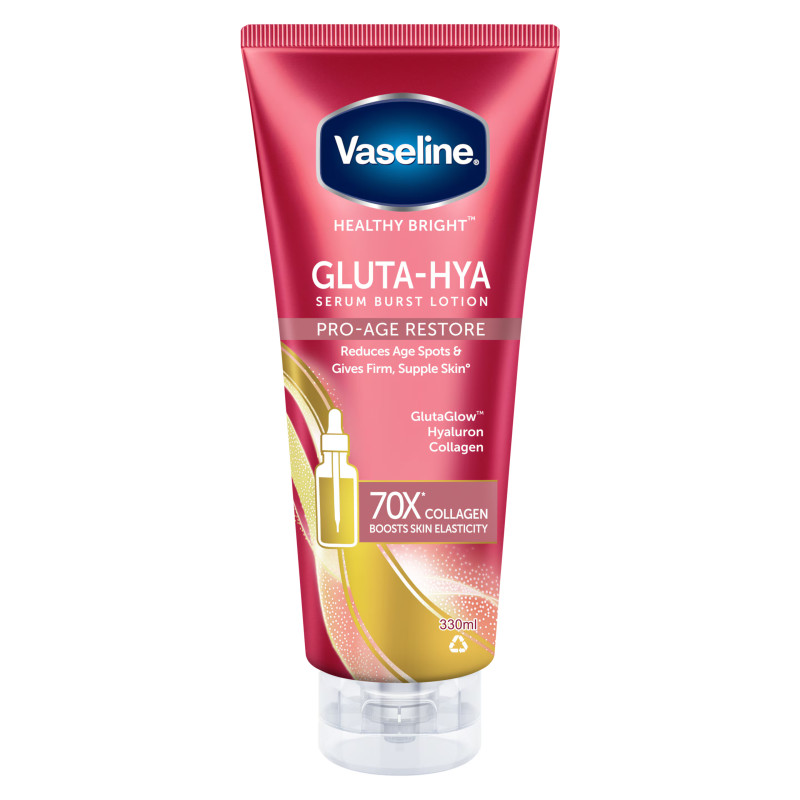 Vaseline Gluta Hya Serum Burst Lotion Pro Age Restore (300ml)