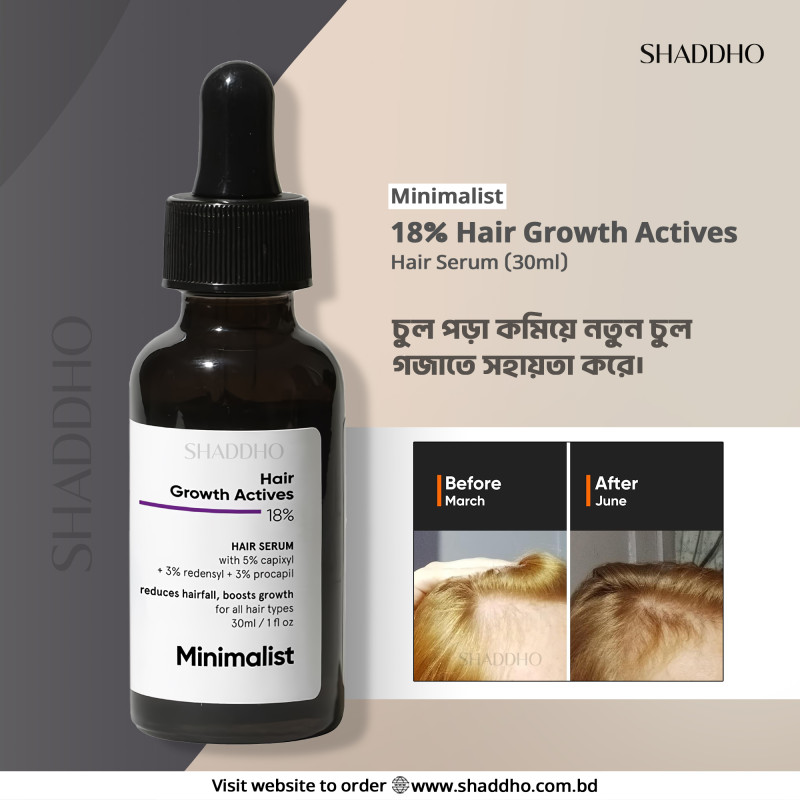 Minimalist 18% Hair Growth Actives Hair Serum (30ml)