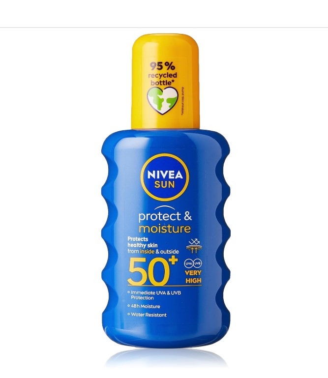 Nivea Sun Protect & Moisture Sun Spray SPF50+ (200ml)