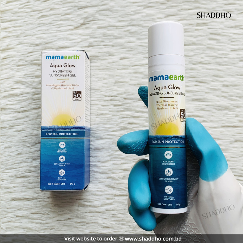 Mamaearth Aqua Glow Hydrating Sunscreen Gel SPF50 PA++++ (50g)