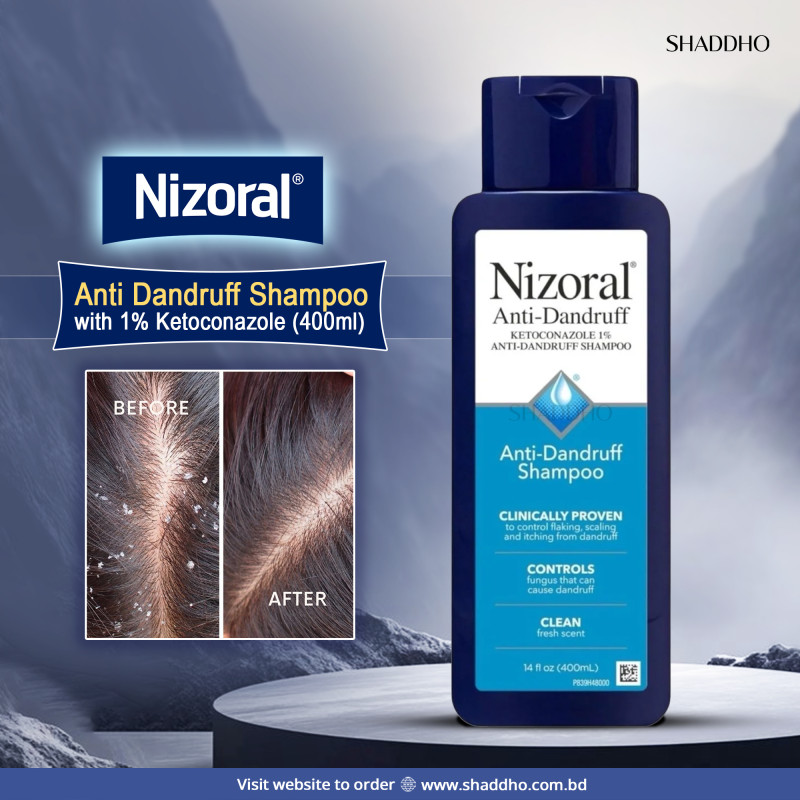 Nizoral Anti Dandruff Shampoo With 1% Ketoconazole (400ml)