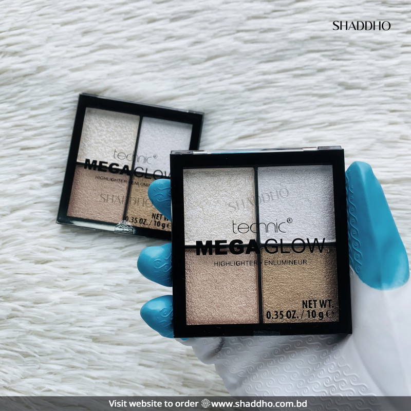 Technic Mega Glow Highlighter Palette (10g) - 4 Color