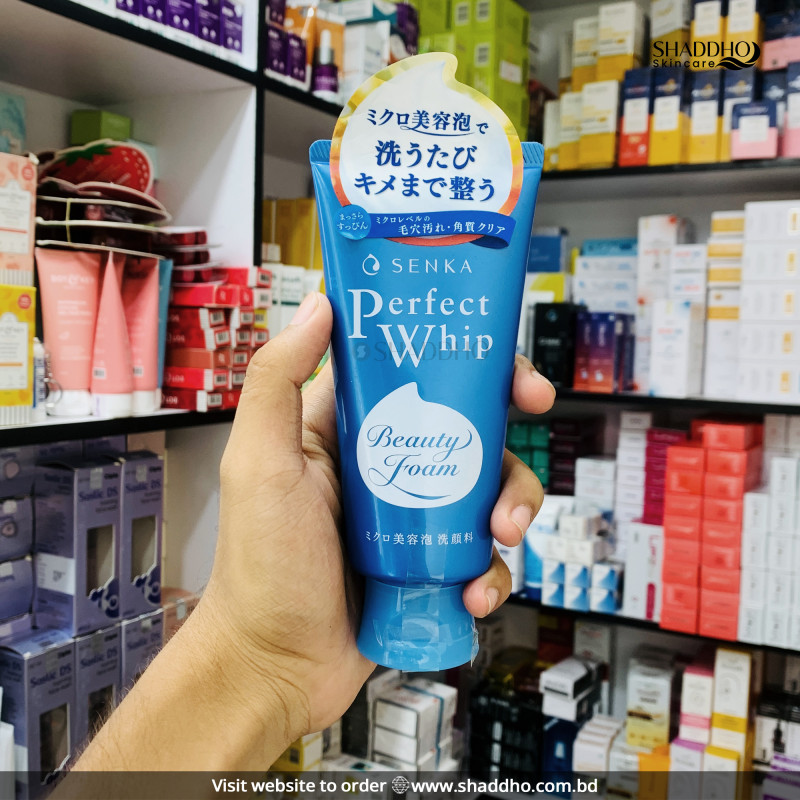 Senka Perfect Whip Beauty Foam Face Wash (120g)