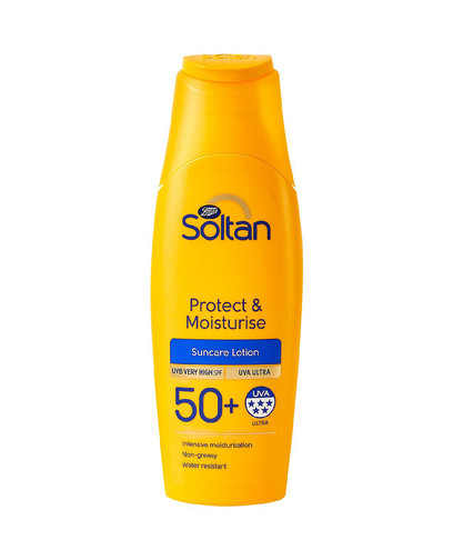 Boots Soltan Protect & Moisturise Suncare Lotion SPF50+ (200ml)