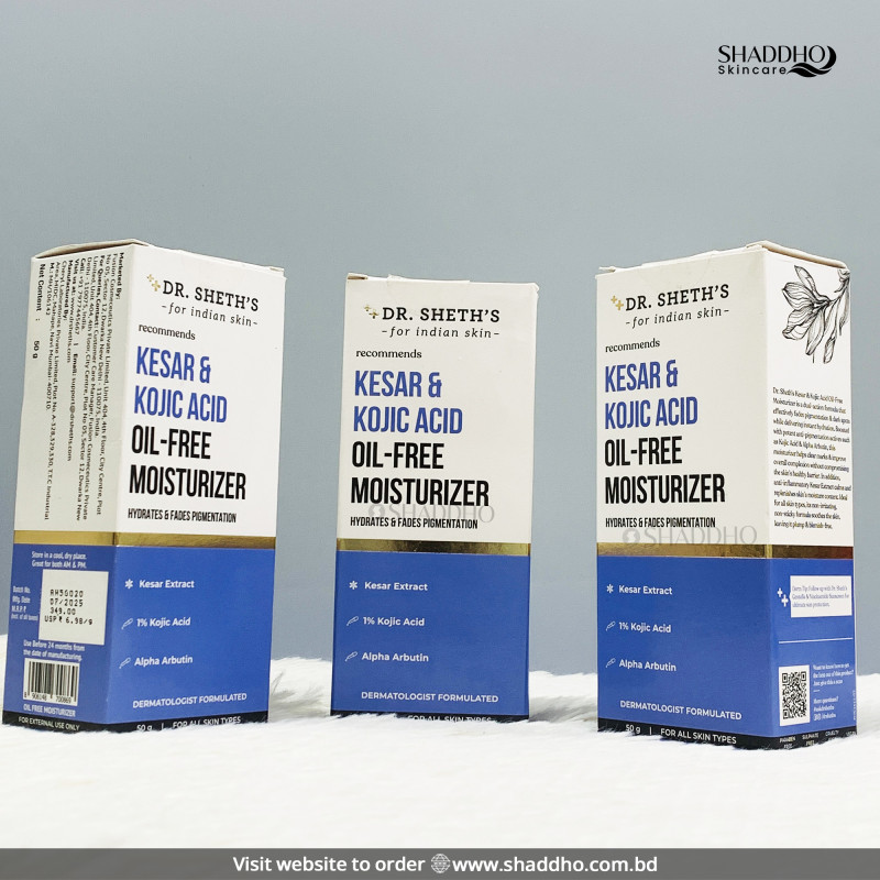 Dr Sheths Kesar & Kojic Acid Oil-Free Moisturizer (50g)